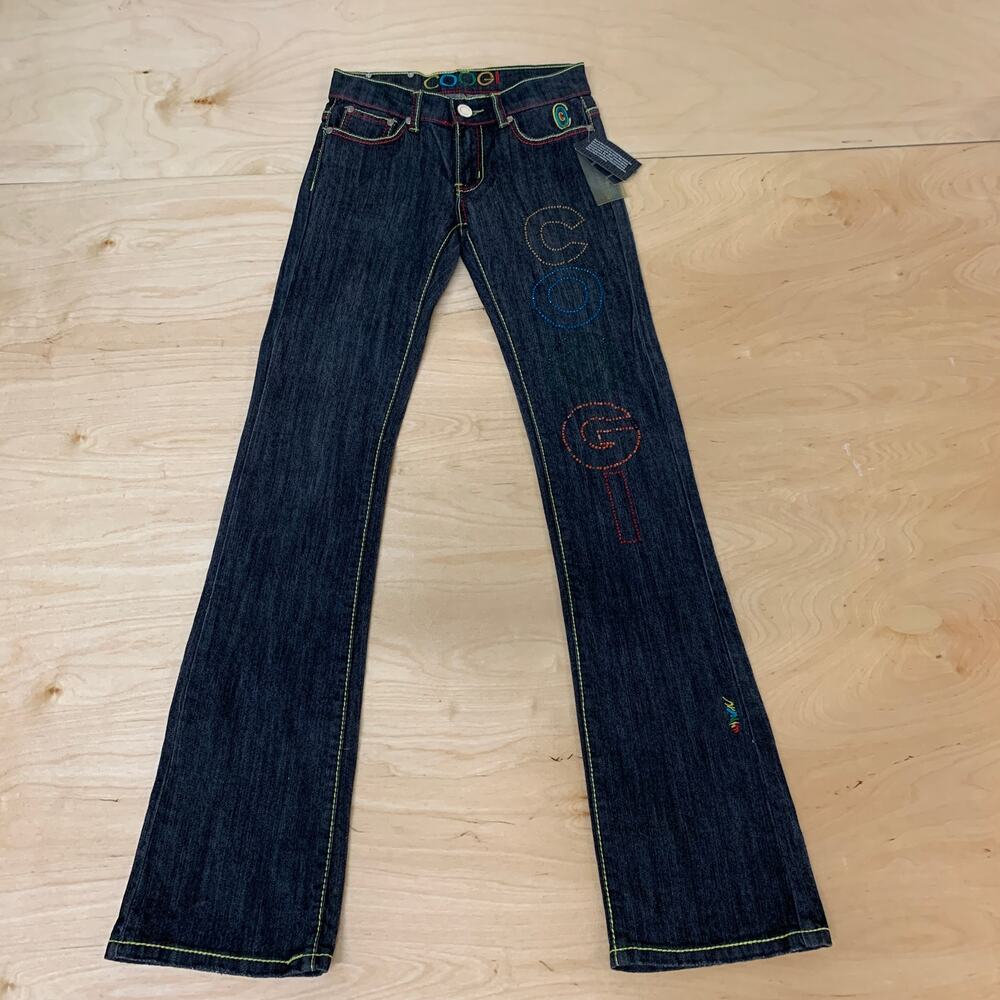 Coogi Women's Denim Boot-Cut Pants Sz 3/4 (26/34)